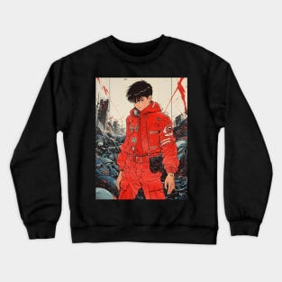 Akira Unleashed: Cyberpunk Masterpiece, Psychic Power Saga, and Fan Art Fusion Crewneck Sweatshirt